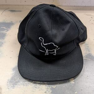 Vintage Camel Cigarettes Black‎  Cotton Snapback RJ Reynolds Cap Hat New!